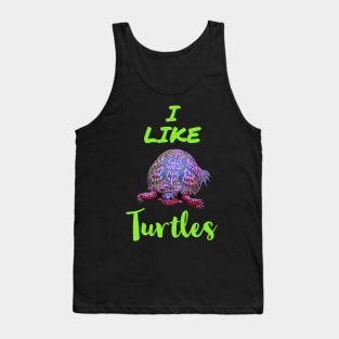 I Like Turtles Tank Top